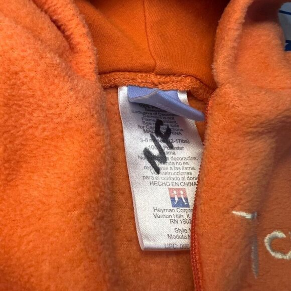 Disney Tigger One Piece Pajamas Infant 3-6 Months Orange Black Footsie Hooded - Picture 6 of 8